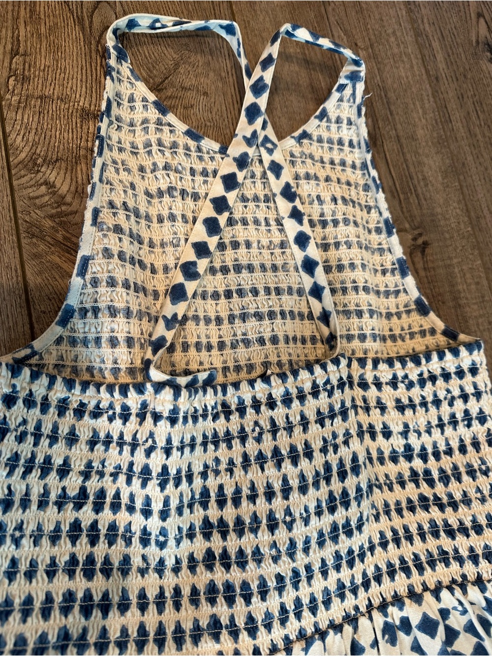 Madewell Smocked Midi Dress Large - Picture 8 of 9